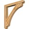 Ekena Millwork Legacy Craftsman Rough Sawn Bracket w/ Offset Brace, Western Red Cedar, 6"W x 44"D x 44"H BKT0604X44X44LEC04RWR - alternate 1